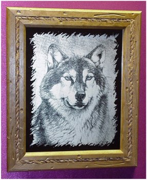 8 x 10 Wolf Head Mirror In Rope Frame
$35.00 plus $7.50 shipping