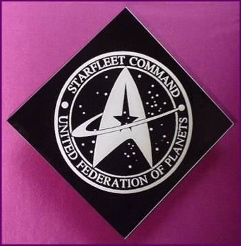 Starfleet Command - United Federation of Planets
Diamond Shaped 12 x 12 Beveled Edge Mirror $40.00
plus $10.00 shipping & handling