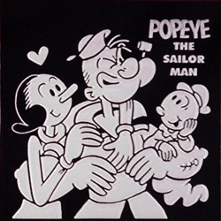 Popeye and Olive Oyl with Swee Pea